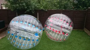 2024 BEST SELLING 1.8m Transparent Inflatable Body Bumper Ball Transparent Bubble Body Zorb Ball For Bubble Soccer