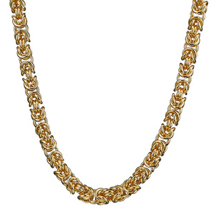 Nabest 6-10mm acier inoxydable Byzance chaîne gourmette lien collier étanche plaqué or Hip Hop bijoux cubain chaîne colliers - Product Image 5