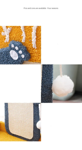 Nachhaltiges Katzen kratz brett Cartoon Holz Papier bett für <span class=keywords><strong>Cat</strong></span> Scratcher Board Verpackter Karton Katzen bäume & Scratcher - Product Image 6