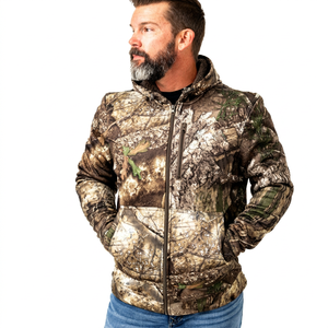 Chaqueta de Camuflaje con Capucha para Hombre, Chaqueta de Soft Shell de Manga Larga, Transpirable, para Caza, Otoño, Aire Libre - Product Image 1