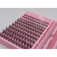 Kit d'extension de cils individuels de luxe professionnels faits à la main, style Manga Anime, cils effilés, en fibres synthétiques, aspect naturel