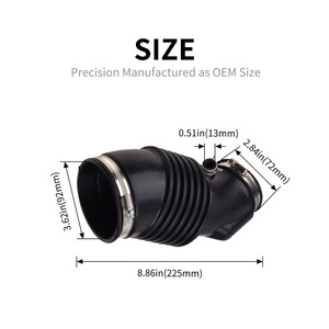 Manguera de admisión de aire para Honda Odyssey 17228-RGL-A11, pieza de repuesto para colector de admisión del motor con abrazadera incluida - Product Image 2
