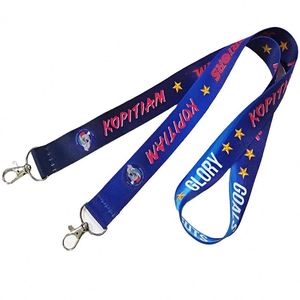 Wholesale Custom Logo Dye Sublimation <b>Lanyard</b> Neck <b>Lanyard</b> Mangou Full Printing Strap With Double Metal Hook - Product Image 2