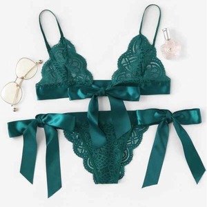 Nuevo Bikini de Dos Piezas 2020 con Ribete de Encaje - Lencería Sexy de Encaje de Tres Puntos con Tirantes, Estilo Europeo y Americano - Product Image 5