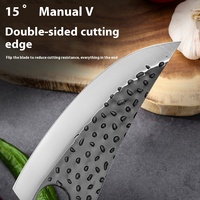 Couteau de cuisine en bois massif forgé à la main de 6 pouces pour le camping, l'abattage et le désossage en métal durable