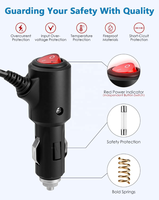 En gros Starlink Mini Chargeur de voiture DC 5521 Femelle, Câble d'extension allume-cigare avec interrupteur, Convertisseur de puissance élévateur