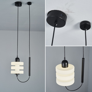 Modern Chinese Nordic Single-Head Pendant <b>Light</b> Creative Designer Style for Bedroom Bedside Dining <b>Room</b> Bar-AC Power - Product Image 2