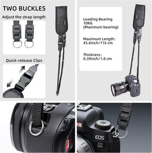 Correa de Cuello Acolchada Profesional MAIRAN para Cámara, Ajustable para EOS R/M, para D/DSLR, para A6xxx, Fujifilm X - Product Image 3