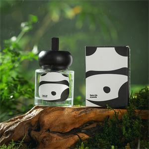 Gấu Trúc Khổng Lồ Xe Làm Mát Không Khí Flameless Thủy Tinh Tinh Dầu Cho <span class=keywords><strong>Reed</strong></span> Khuếch Tán Thiết Lập Hương Thơm Trang Trí Cho Xe Nội Thất - Product Image 2