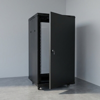 Kabinet Server Jaringan Tipe Lantai Profesional Warna Hitam dari Baja SPCC untuk Solusi Penyimpanan IT Kantor