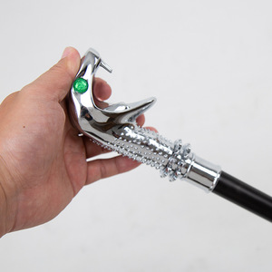 Bâton de marche <span class=keywords><strong>Harry</strong></span> <span class=keywords><strong>Potter</strong></span> <span class=keywords><strong>Lucius</strong></span> avec tête de serpent et poignée en métal pour la randonnée et l'utilisation cinématographique/télévisuelle (OEM) - Product Image 4