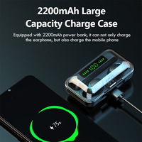 F9-5C Auriculares TWS Earphone Headphone Nirkabel Tahan Air 5.2 Bluetooth Earbud In Ear Earphone Bluetooth Nirkabel