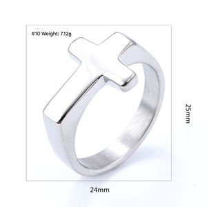 Fashion Jewelry <b>Ring</b> For Women Fine Jewelry <b>Ring</b> Stainless Steel Jewelry <b>Ring</b> Gold Plated Jewelry Engagement <b>Ring</b> <b>Cross</b> Style - Product Image 3