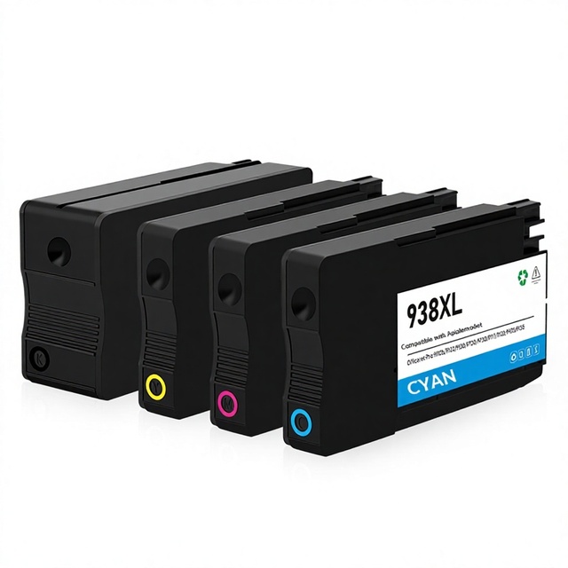 Compatible with HP 938XL Full Colored for Cartridges for HP OfficeJet Pro 9110b 9120 9130 9720 9730 Printers
