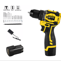 ROKFORT 2008 Perceuse électrique 16V Perceuse sans fil Tournevis électrique Tournevis électrique Batterie Lithium-Ion