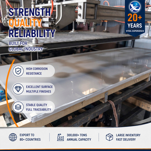 No 4 Finish Stainless Steel Plate <b>Sandblasted</b> Cold Rolled Pre Painted Custom Size Heavy Gauge Oil Gas Gb Standard Sheet - Product Image 1