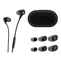 Casque de jeu filaire Cloud Earbuds II noir avec carte son pour PC, casque e-sport pour jeux