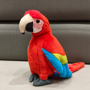 Peluche réaliste et colorée d'oiseau de la jungle : Ara, Cockatoo, Perroquet Sauvage – Jouet en peluche de simulation d'animal de la jungle, ultra-réaliste - Product Image 3