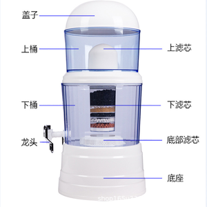 Pot à <span class=keywords><strong>eau</strong></span> en céramique minérale 5-8 étapes distributeur <span class=keywords><strong>d</strong></span>'<span class=keywords><strong>eau</strong></span> potable directe filtre à <span class=keywords><strong>eau</strong></span> par gravité de bureau - Product Image 4