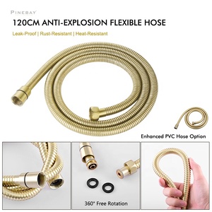 PINEBAY <strong>High</strong> <strong>Quality</strong> ABS Plastic Brushed Gold <strong>Shattaf</strong> Kit Douche Spray Bidet Sprayer Set for Toilet - Product Image 3