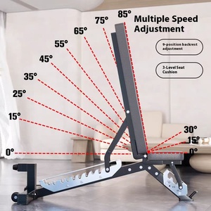 Commercial Grade Adjustable <strong>Weight</strong> <strong>Bench</strong> - 7-Level Backrest &amp; 5-Level Seat Decline/Flat/Incline Adjustment - Product Image 2