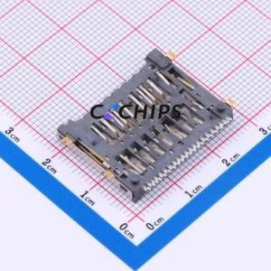 SD-701-ACP21 SD Card / Memory Card Connector SMD Connector Plug-In Type Standard SD Card Card Holder 3mm - Product Image 2