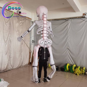 Tissu polyester populaire européen 3.5m de haut squelette gonflable homme sautant avec LED pour les performances de la parade de <span class=keywords><strong>rue</strong></span> d'Halloween - Product Image 2