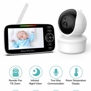 GTW Sm43C 4,3-Zoll-Großbildschirm 2MP 2x Optischer <span class=keywords><strong>Zoom</strong></span> 60° Weitwinkel Baby- und Haustiermonitor Nachtsicht Temperaturanzeige Musikwiedergabe - Product Image 2