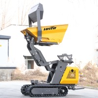 Mini-dumper chenillé multifonctionnel avec livraison gratuite, mini-dumper 500 kg 800 kg, mini-transporteur, camion benne pour la construction