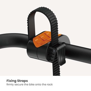 Support de vélo pliable en acier CBR09-21H pour 2 vélos, fixation au crochet de remorquage, pour vélos électriques, rangement pour SUV, camion, voiture, fourgonnette - Product Image 4