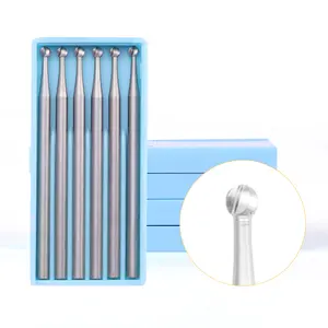 2.35mm Handle German Blue Box Tooth Needle Wave Needle Wood Carving Dental Tooth Carving Jewelry Drill Round Ball Burs Needle
