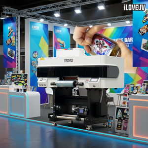 A3 UV 喷墨打印机（卷对卷）新型 4 头打印头 2400 DPI，适用于定制标签和高速铝箔打印 - Product Image 1