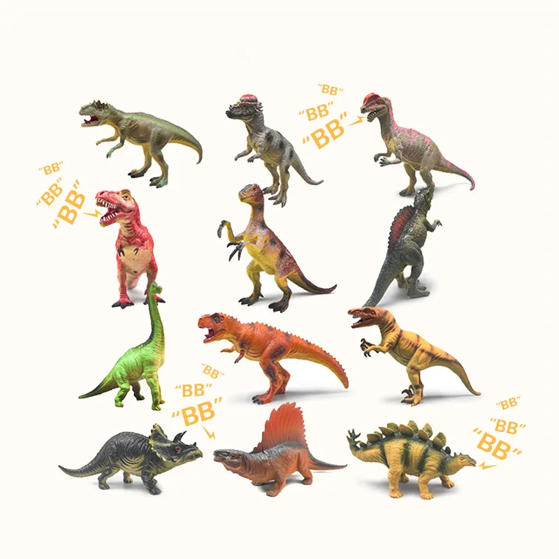 I produttori all'ingrosso di giocattoli di dinosauro impostano centinaia di modelli di giocattoli educativi di dinosauri