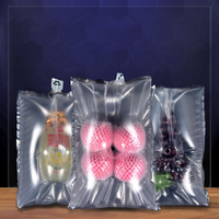 Emballage de protection des fruits en PE gonflable transparent, sacs de film de protection à bulles avec colonne d'air et conception flexible