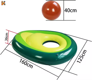 Pvc <span class=keywords><strong>Inflatable</strong></span> Avocado lấy cảm hứng từ bơi nổi hàng cho trẻ em và người lớn giường <span class=keywords><strong>Inflatable</strong></span> bãi biển mùa hè hồ bơi - Product Image 6
