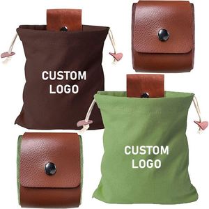 Bolsa de Forrajeo Portátil Personalizada, Impermeable, de Cuero y Lona, para Senderismo y Actividades al Aire Libre - Product Image 1