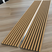 Panneaux acoustiques insonorisants en bois à lattes de style moderne pour chambre à coucher, design écologique et imperméable Roydaa RYD Graphic Solutions