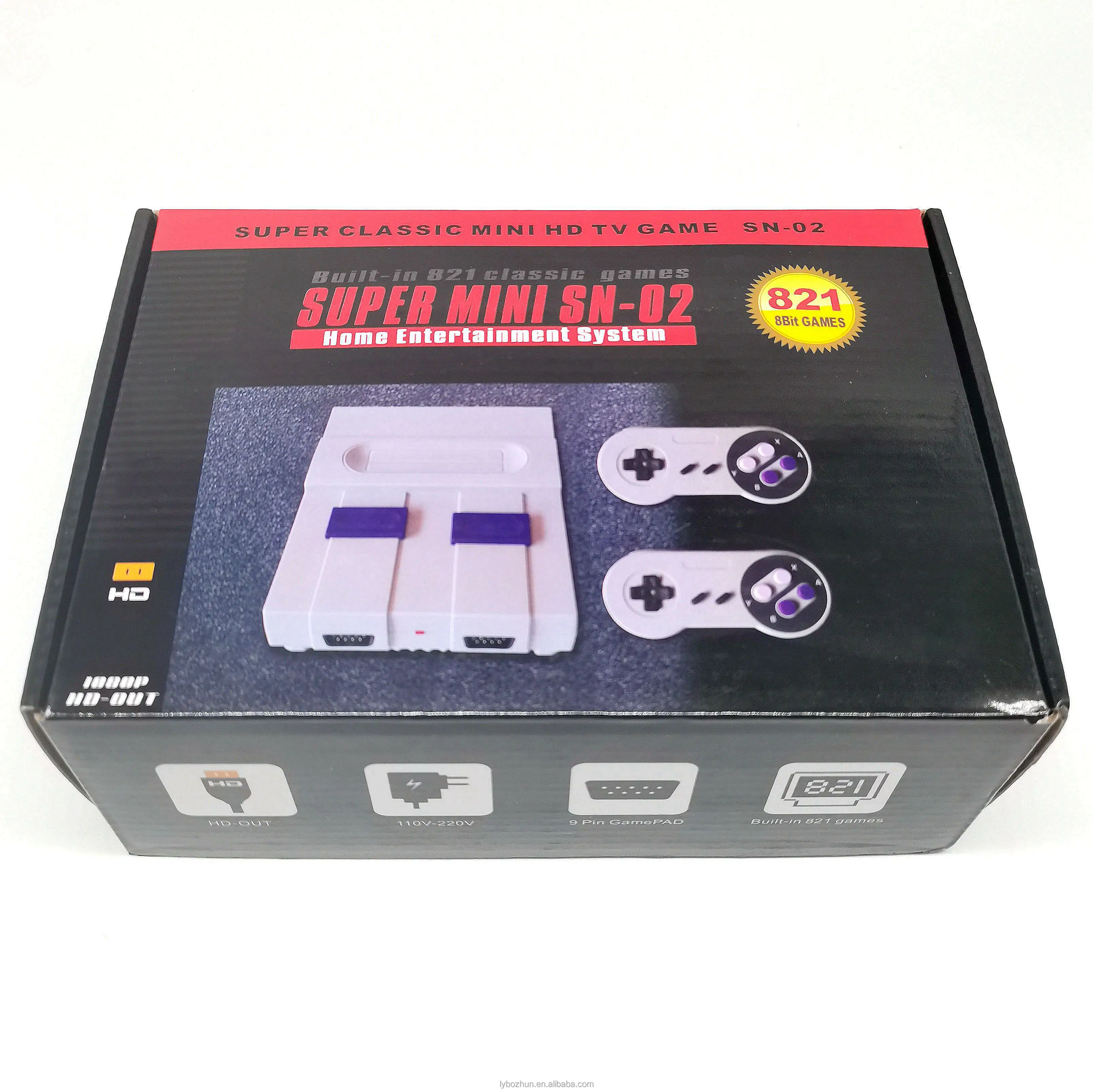 Mini Super Classic Support Game Console Built-in TV 821 Retro HD Video Game Console
