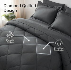 Juego de Edredón de 3 Piezas de Microfibra de Poliéster Sólido para el Hogar, Inserto de Edredón, Juego de Ropa de <span class=keywords><strong>Cama</strong></span> Acolchada de Lujo - Product Image 2