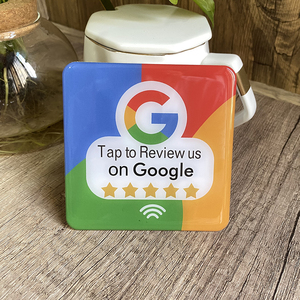 13,56 MHz NFC Tap Card Google Trustpilot Tripadvisor Review Plate Sticker Instagram <span class=keywords><strong>Facebook</strong></span> TK Snapchat NFC Social Media Sticky - Product Image 2