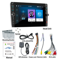 BQCC 8" 2Din Android 13-16 Radio sans fil CarPlay Android Auto GPS Navigation FM RDS Caméra de recul AHD Lecteur multimédia