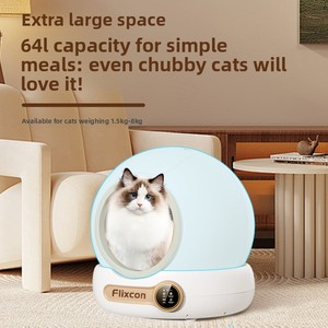 Bac à litière intelligent transfrontalier pour chat, entièrement fermé, extra-large, toilette pour chat entièrement automatique avec double système d'élimination des odeurs et désodorisant - Product Image 4