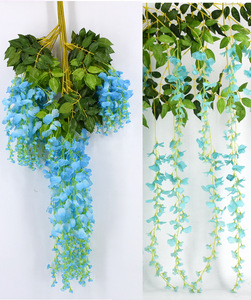 Fleurs de soie de glycine en gros pour décoration de <span class=keywords><strong>mariage</strong></span>, fleurs artificielles suspendues pour mariages <span class=keywords><strong>et</strong></span> événements - Product Image 6