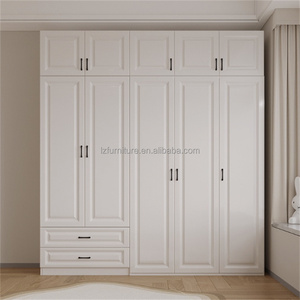 Lit Murphy pliable moderne blanc de haute qualité et économique, personnalisable, avec armoire intégrée dans toute la pièce, pour petits appartements et hôtels - Product Image 5