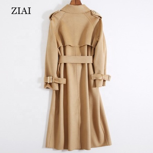 <span class=keywords><strong>Cappotto</strong></span> <span class=keywords><strong>lungo</strong></span> invernale 100% in lana <span class=keywords><strong>cammello</strong></span> doppiopetto caldo e classico da donna in lana impermeabile impermeabile <span class=keywords><strong>cappotto</strong></span> in lana nera - Product Image 5