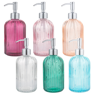 Long nhãn Xà Phòng Lỏng <span class=keywords><strong>Dispenser</strong></span> 420Ml 28/400 Boston Vòng Tay Xà Phòng Thủy Tinh <span class=keywords><strong>Dispenser</strong></span> Màu Xanh Lá Cây Màu Hồng Chai Với Bơm - Product Image 1
