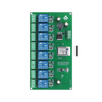 Modul Relay WIFI ESP8266 8 Saluran AC90-250V/DC7-30V/5V Sakelar Relay Tunda untuk Rumah Pintar IOT Remote