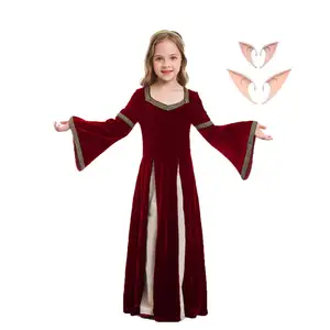 Fantasia de princesa medieval para festa fantasia renascentista