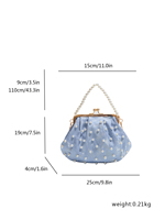 Nouveau sac nuage de style chinois pour femme, sac à main polyvalent en perles, sac à bandoulière à chaîne, sac de haute qualité esthétique