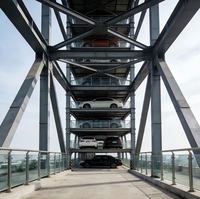 Structure en acier préfabriquée de haute qualité pour hôpital, parking multi-étages, garage de stationnement, conception légère, soudage et découpe CE